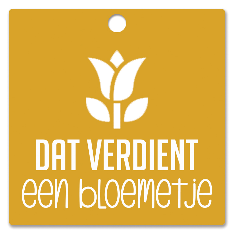 Dat verdient een bloemetje