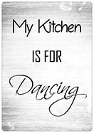 Spreukenbordje My kitchen