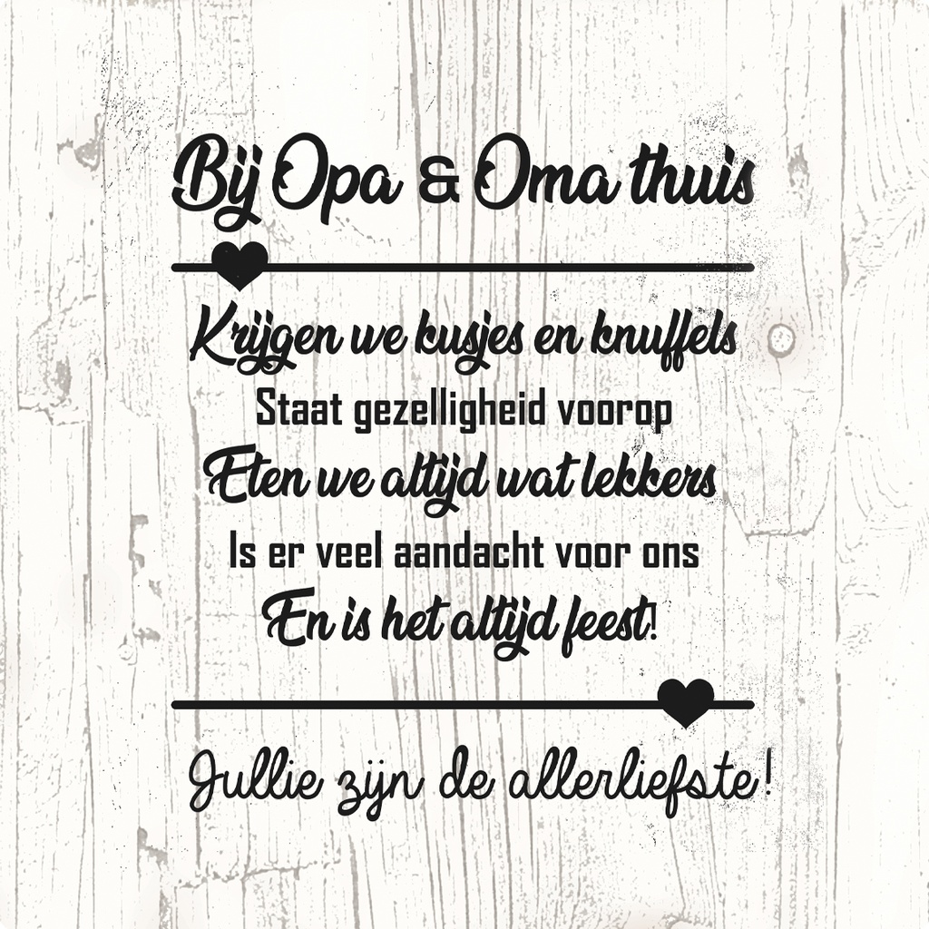 Onderzetters Oma en opa
