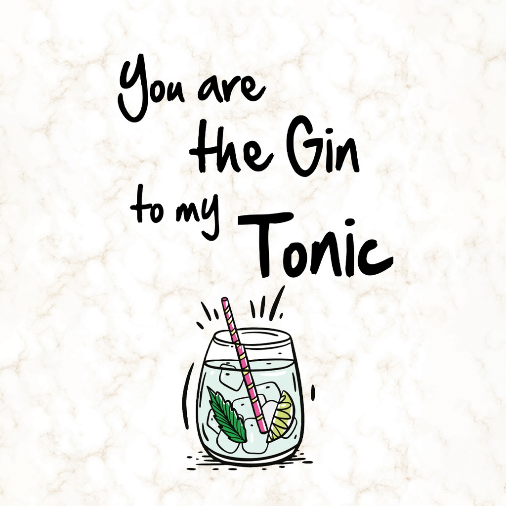 Onderzetters Gin to my tonic