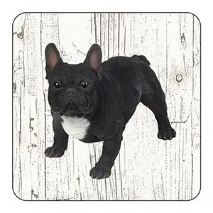 Onderlegger - Buldog zwart