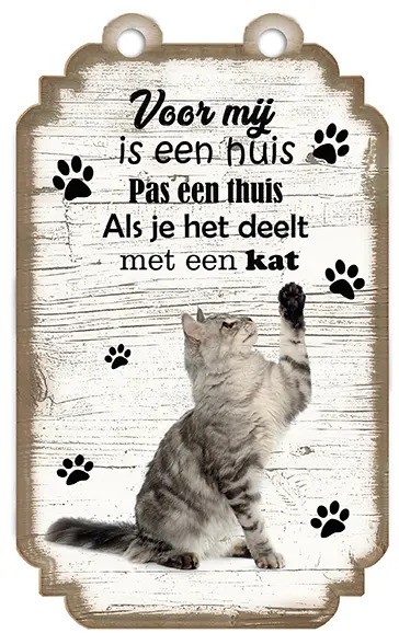 Spreukenbordje Kat 01
