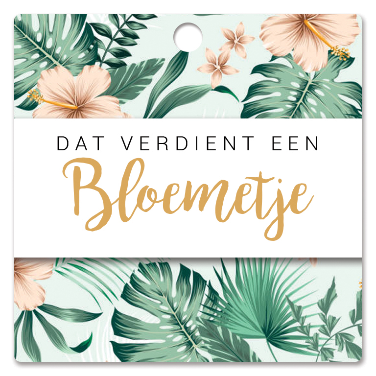 Dat verdient een bloemetje