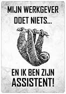 [P-031] Spreukenbordje Mijn werkgever