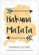 [P-047] Spreukenbordje Hakuna Matata