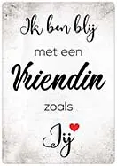 [P-048] Spreukenbordje Ik ben blij met een 