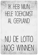 [P-050] Spreukenbordje Ik heb mijn hele