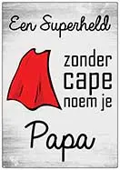 [P-051] Spreukenbordje Een superheld 