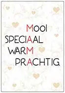 [P-052] Spreukenbordje Mooi Speciaal 