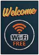 [P-065] Spreukenbordje Welcome wifi