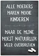 [P-066] Spreukenbordje Alle moeders 