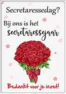 [P-077] Spreukenbordje Secretaressedag