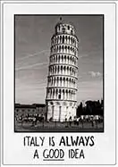 [P-082] Spreukenbordje Italy