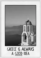 [P-083] Spreukenbordje Greece