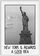 [P-084] Spreukenbordje New york
