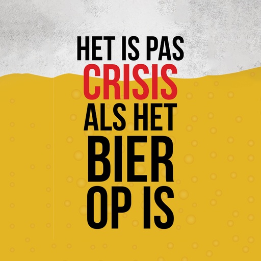 [OND-P-009] Onderzetters Crisis als het bier op