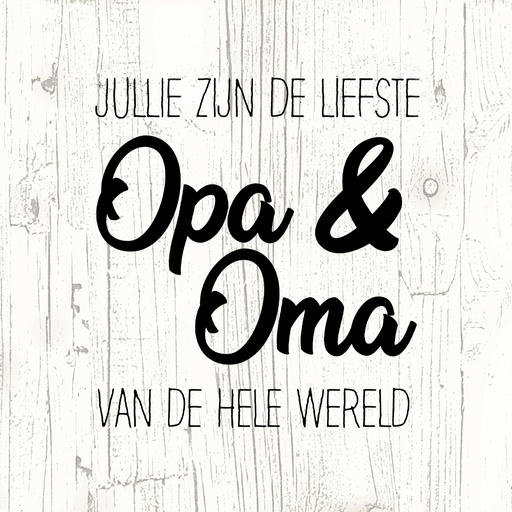 [OND-P-033] Onderzetters Liefste oma en opa