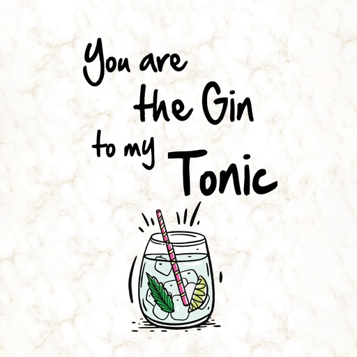[OND-P-053] Onderzetters Gin to my tonic