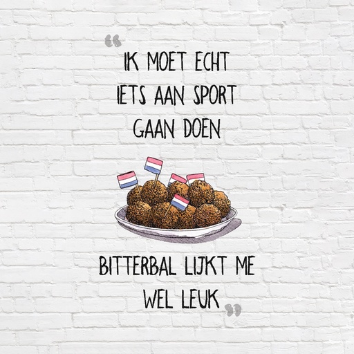 [OND-P-069] Onderzetters Bitterbal sport