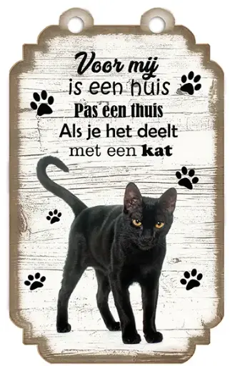 [VHB-505] Spreukenbordje Kat 05